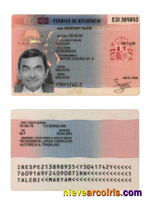Spain residence permit 2019-present